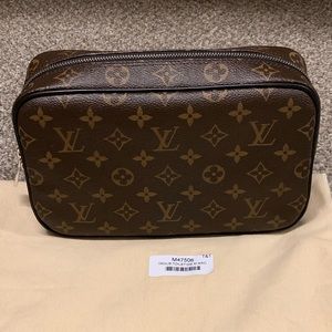 Louis Vuitton Monogram Macassar Toilet Pouch GM